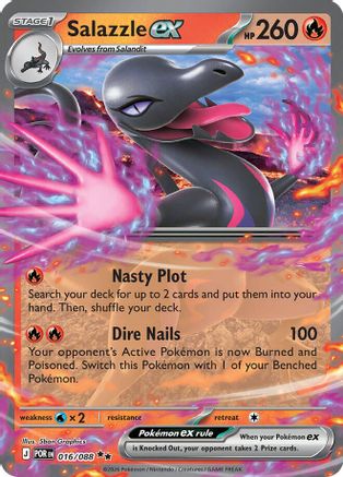 Salazzle ex 016/088 - Holofoil - Double Rare