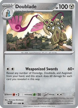 Doublade 057/088 - Reverse Holofoil - Common