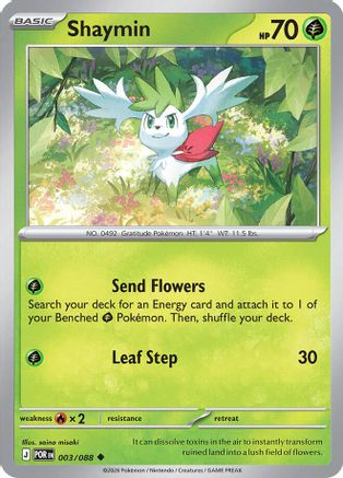 Shaymin 003 - Reverse Holofoil - Uncommon