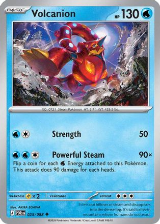 Volcanion 025 - Reverse Holofoil - Uncommon