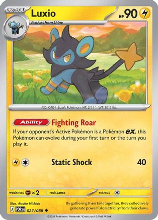 Luxio 027 - Reverse Holofoil - Uncommon