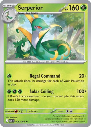 Serperior (Non-Holo) - 6/88 - Rare