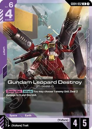 Gundam Leopard Destroy (GD04-052) - Phantom Aria Holofoil