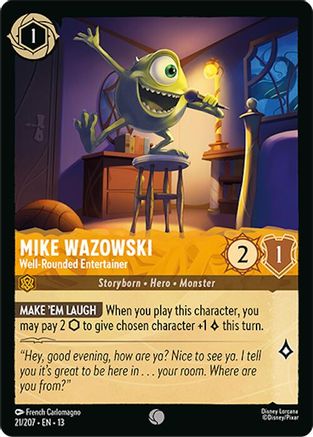 Mike Wazowski (Well-Rounded Entertainer) - 21/207 - Common