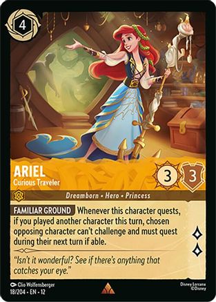 Ariel (Curious Traveler) - 18/204 - Rare