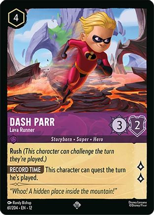 Dash Parr (Lava Runner) - 61/204 - Super Rare