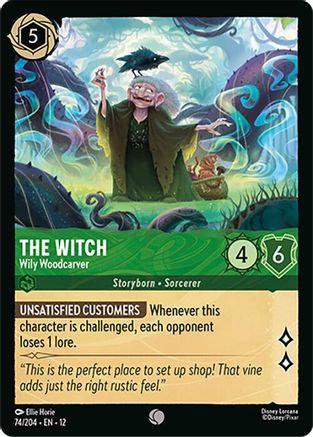The Witch (Wily Woodcarver) - 74/204 - Common (Foil)