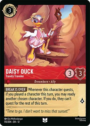 Daisy Duck (Trendy Traveler) - 115/204 - Uncommon (Foil)