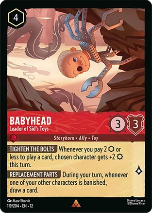 Babyhead (Leader of Sid's Toys) - 119/204 - Rare (Foil)