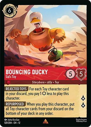 Bouncing Ducky (Sid's Toy) - 120/204 - Rare