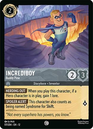 Incrediboy (Buddy Pine) - 177/204 - Common