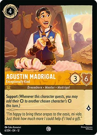 Agustin Madrigal (Exceptionally Kind) - 6/204 - Common (Foil)