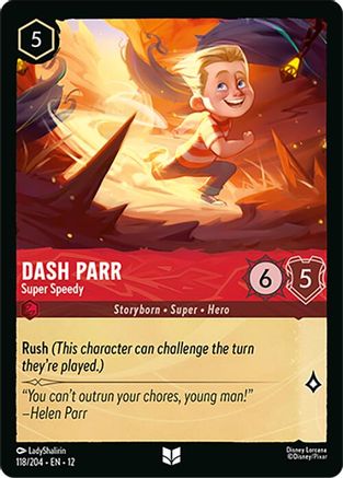 Dash Parr (Super Speedy) - 118/204 - Uncommon
