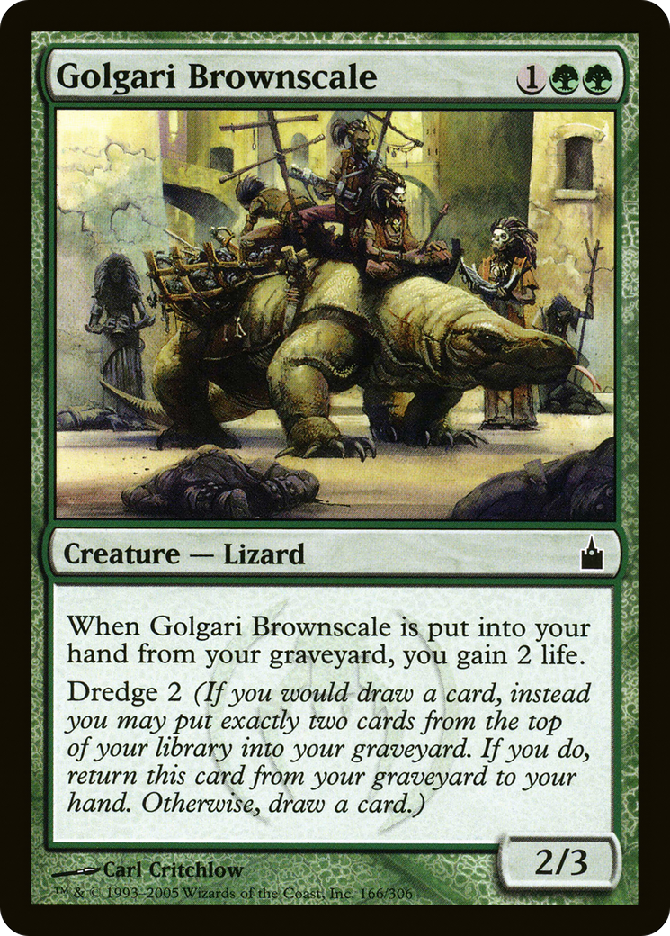 Golgari Brownscale (RAV-166)  Foil