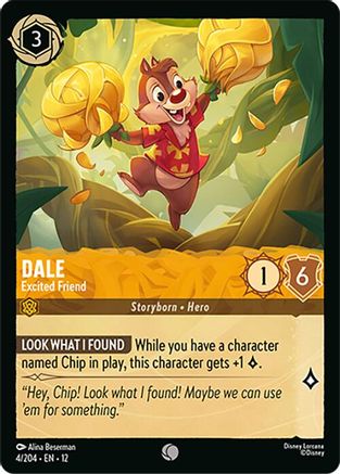 Dale (Excited Friend) - 4/204 - Common (Foil)