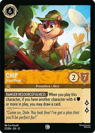 Chip (Team Player) - 27/204 - Common