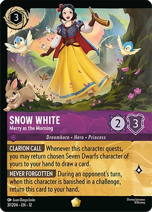 Snow White (Merry as the Morning) - 37/204 - Foil (Foil)