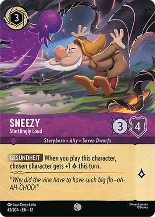 Sneezy (Startlingly Loud) - 42/204 - Foil (Foil)