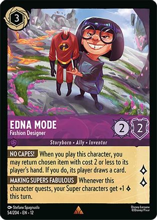 Edna Mode (Fashion Designer) - 54/204 - Rare (Foil)