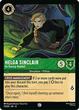 Helga Sinclair (No Backup Needed) - 73/204 - Common