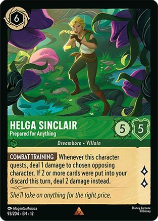 Helga Sinclair (Prepared for Anything) - 93/204 - Rare (Foil)
