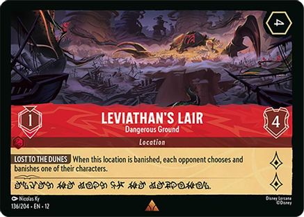 Leviathan's Lair (Dangerous Ground) - 136/204 - Rare (Foil)