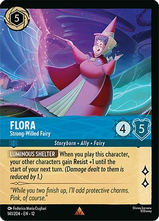Flora (Strong-Willed Fairy) - 141/204 - Foil (Foil)