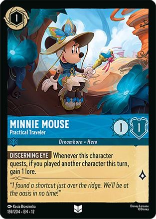 Minnie Mouse (Practical Traveler) - 159/204 - Uncommon