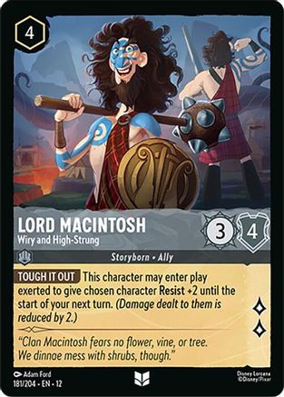 Lord Macintosh (Wiry and High-Strung) - 181/204 - Uncommon