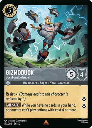Gizmoduck (Duckburg Defender) - 193/204 - Rare (Foil)