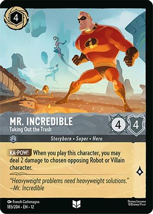 Mr. Incredible (Taking Out the Trash) - 185/204 - Foil (Foil)