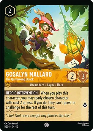 Gosalyn Mallard (The Quiverwing Quack) - 1/204 - Common (Foil)