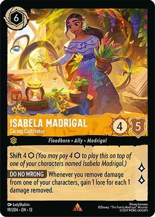 Isabela Madrigal (Caring Cultivator) - 19/204 - Rare (Foil)