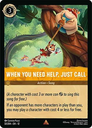 When You Need Help, Just Call - 32/204 - Rare