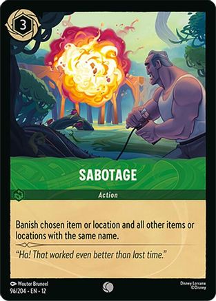 Sabotage - 96/204 - Common (Foil)