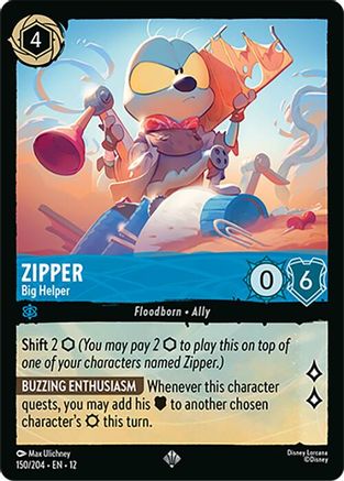 Zipper (Big Helper) - 150/204 - Super Rare (Foil)