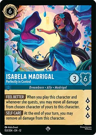 Isabela Madrigal (Perfectly in Control) - 153/204 - Super Rare (Foil)