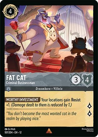 Fat Cat (Criminal Businessman) - 187/204 - Rare (Foil)