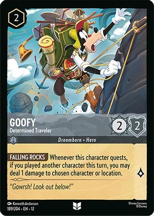 Goofy (Determined Traveler) - 189/204 - Uncommon (Foil)