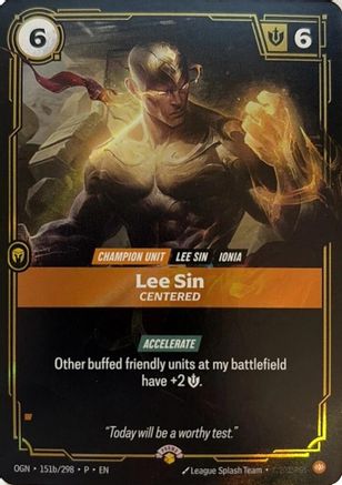 Lee Sin - Centered - 151b/298 - Rare