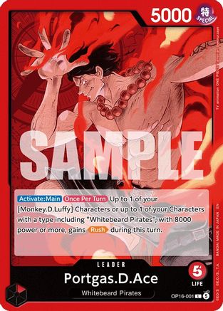 Portgas.D.Ace (OP16-001) - The Time of Battle   (Pre-Order)
