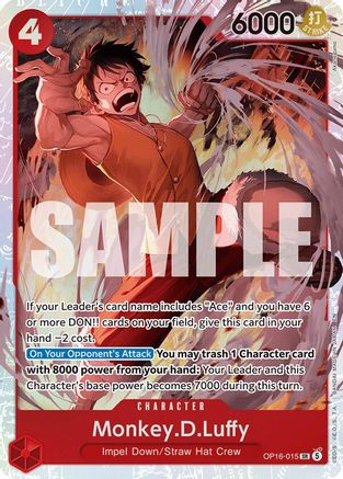 Monkey.D.Luffy - (OP16-015) - Super Rare