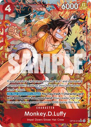 Monkey.D.Luffy (Alternate Art) - (OP16-015) - Super Rare