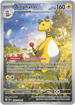 Ampharos 090/086 - Illustration Rare
