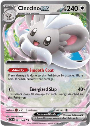 Cinccino ex 073/086 - Holofoil - Double Rare
