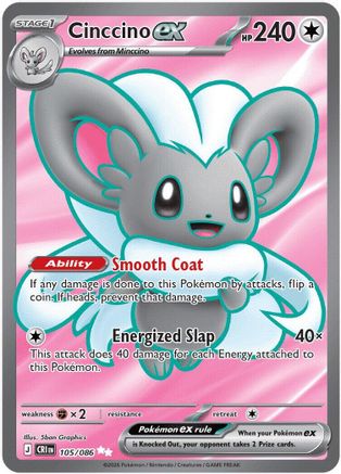 Cinccino ex 105/086 - Holofoil - Ultra Rare