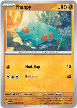 Phanpy 044 - Reverse Holofoil - Common