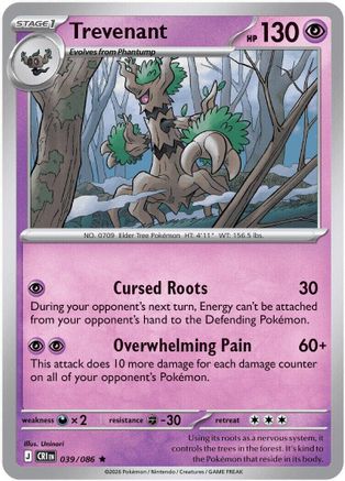 Trevenant 039 - Holofoil - Rare