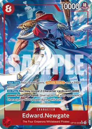 Edward.Newgate (Alternate Art) - (OP16-003) - Super Rare