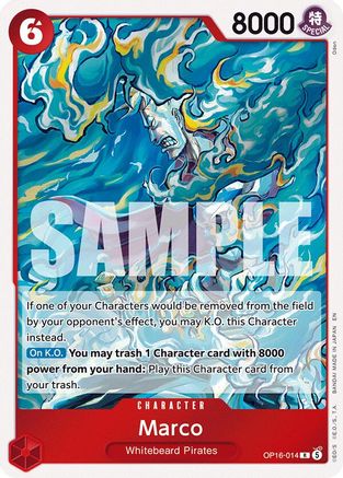 Marco (OP16-014) - The Time of Battle Foil  (Pre-Order)